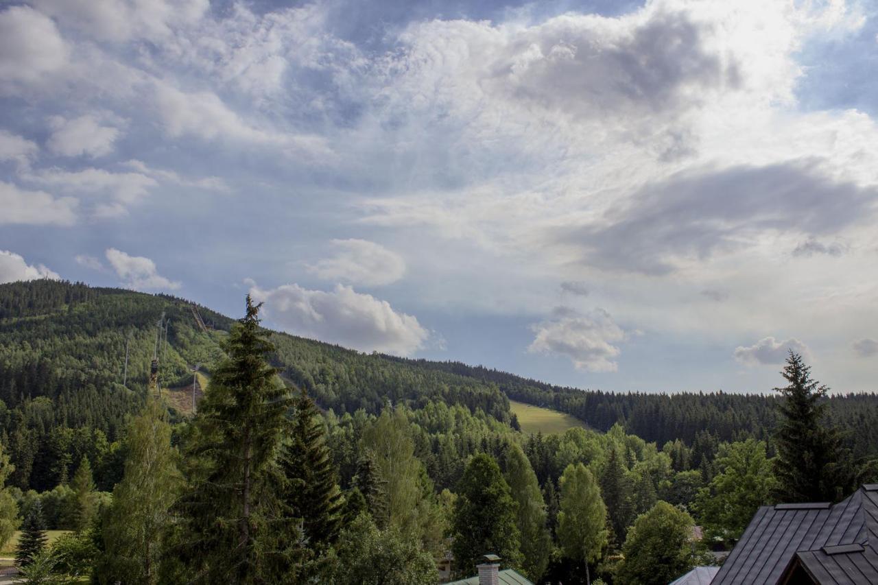 Enjoyharrachov - Atraktivni Slunny Klimatizovany Apartman 14 V Centru Harrachova Se Saunou, Parkovanim, Wifi-Wlan, Sat, Herni Konzoli, Pc S Win 10, Netflix Zdarma A Moznosti Dobijeni Auta S Jedinecnym Vyhledem Na Certovu Horu Se Skokanskymi Mustky ภายนอก รูปภาพ