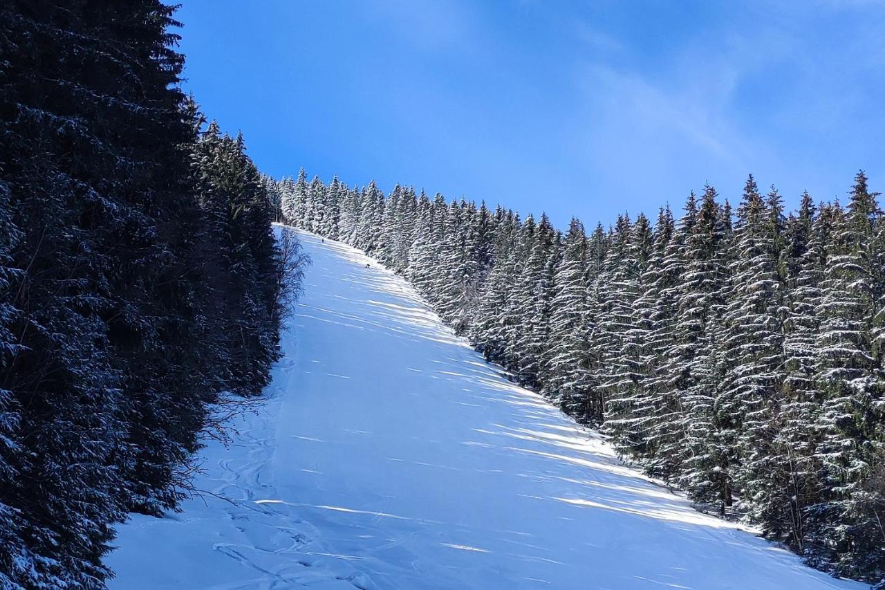 Enjoyharrachov - Atraktivni Slunny Klimatizovany Apartman 14 V Centru Harrachova Se Saunou, Parkovanim, Wifi-Wlan, Sat, Herni Konzoli, Pc S Win 10, Netflix Zdarma A Moznosti Dobijeni Auta S Jedinecnym Vyhledem Na Certovu Horu Se Skokanskymi Mustky ภายนอก รูปภาพ